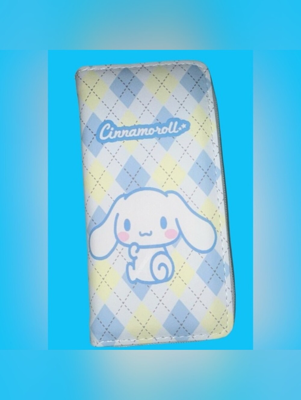NWT Cinnamoroll Argyle Long Wallet